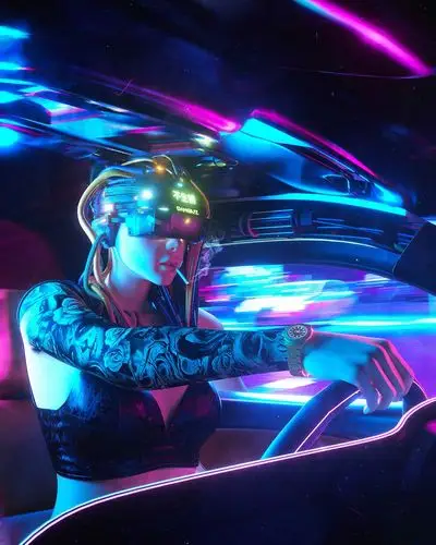 dangiuz赛博朋克风格插画作品 - 设计之家