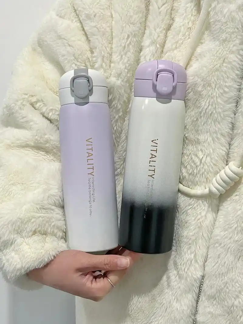 情侣水杯分享可以互换杯盖哦