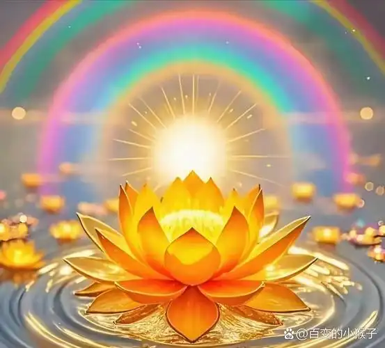 刷到金色莲花,代表马上好运连连了
