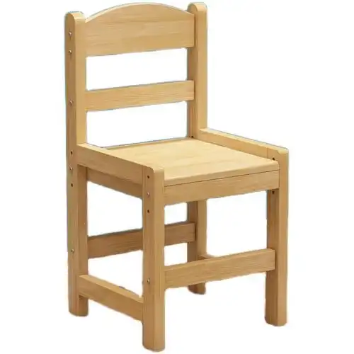 木蜡油升降椅子全实木学生写字椅实木儿童椅子可升降木头调节座椅靠背