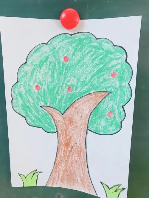 4.1日美术作品:小树