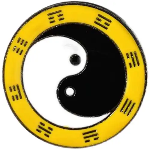 创意古风黑白阴阳太极八卦胸针道教佛教用品其他diy饰品配件