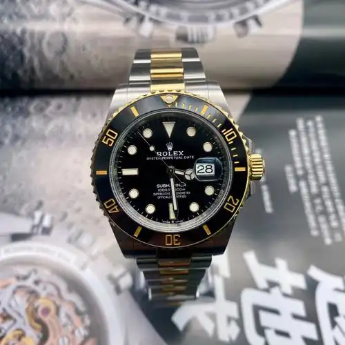 劳力士新款间金黑水鬼21年全套11w