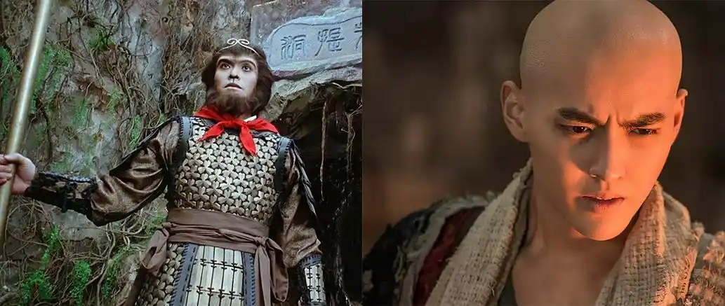 西游降魔可以看成是大话西游的真正续作一:娘娘腔的唐僧(吴亦凡,唐僧)