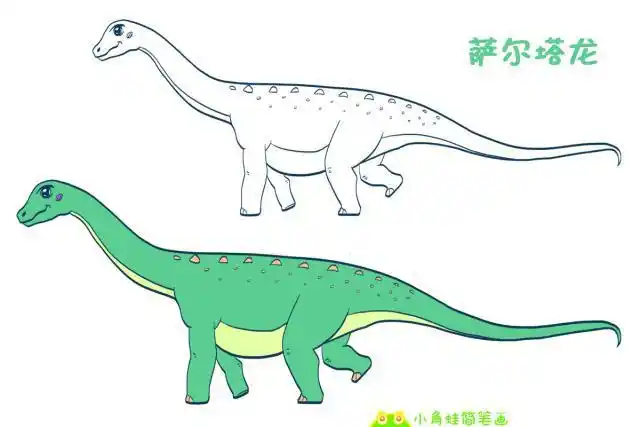 泰坦巨龙类恐龙介绍以及简笔画