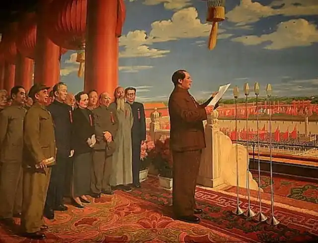 经典油画:开国大典—天安门城楼上的开国元勋
