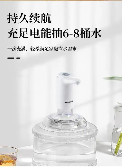 桶装水抽水器电动饮水机取水器纯净水桶压水器自动抽水神器吸夜灯款长