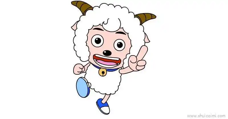 喜羊羊儿童画怎么画 喜羊羊简笔画画法