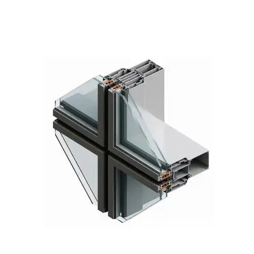 150系列玻璃幕墙建筑 接受开模定制 隐框幕墙铝型材厂家直销