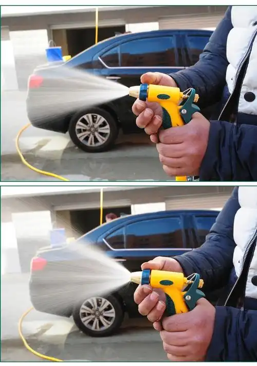 高压洗车水枪家用便携10米15米自来水管全铜喷头刷车清洁浇花园艺