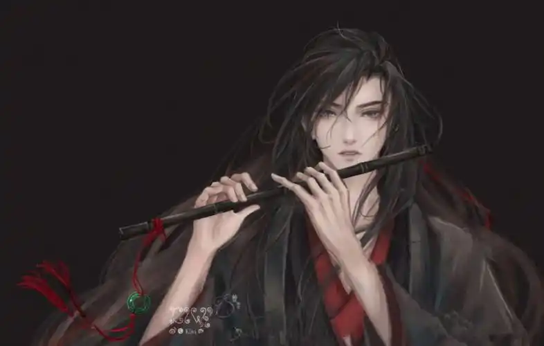 坐在我身边,叫我姐姐,我好开心,以为真的见到他了我看着他吹笛给我听