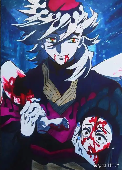 童磨马克笔手绘教程图