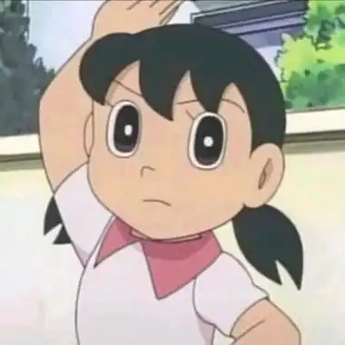 大雄静香情侣头像简笔画