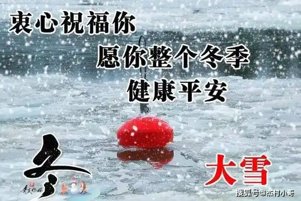 从炉火中牵缕暖意,融进问候里,在大雪时节提醒你:天冷,注意保暖哦!