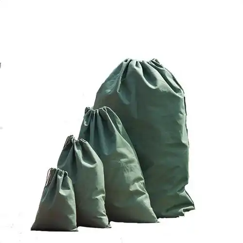 邮政快递中转洗浴搬家抽绳束口大布袋子订制logo - 锦华布袋包装厂