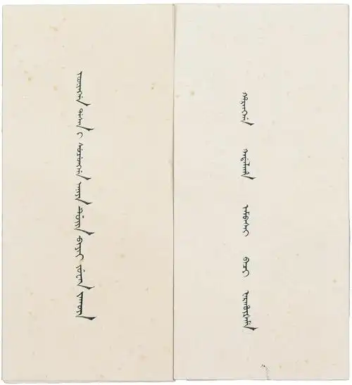 清代满文奏折一组两件(均带朱批)