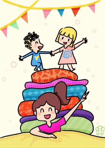 何老师手绘--叠罗汉