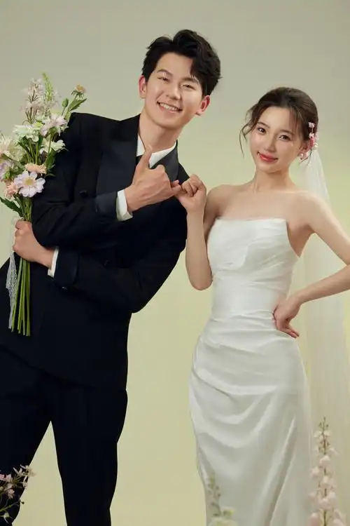 美到犯规的春日 韩式小清新婚纱照