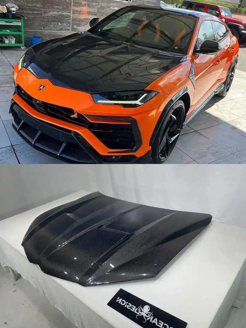 兰博基尼urus改装tc款碳纤维机盖.出货实拍  兰博基尼u - 抖音