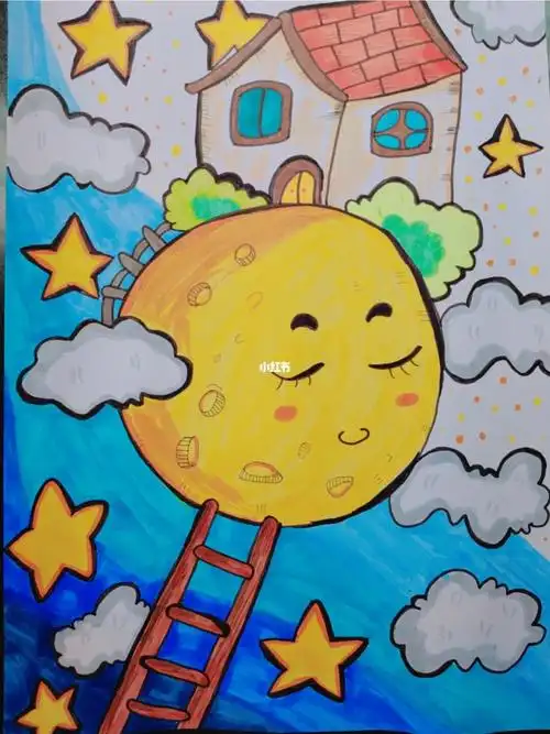 月球儿童创意美术