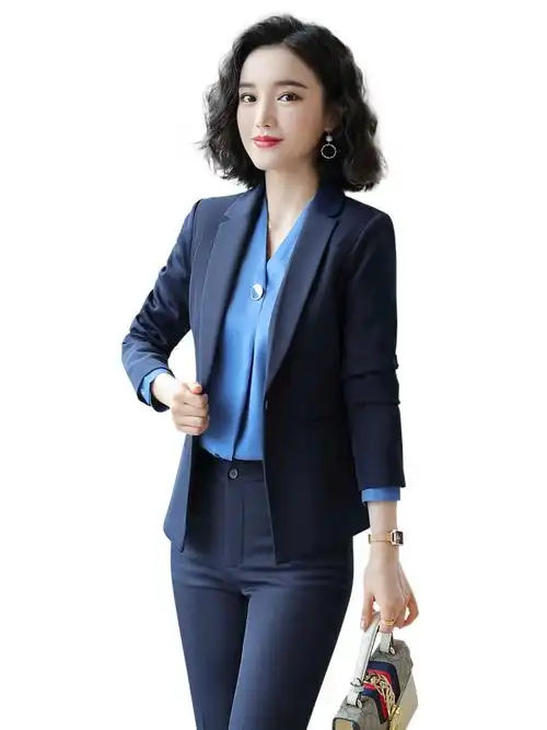 气质套装秋冬西装工作服职业装正装职业套装