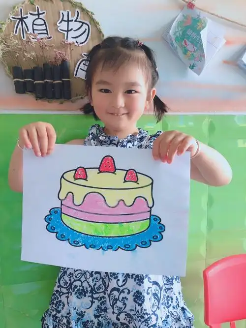小一班美术《妈妈过生日》