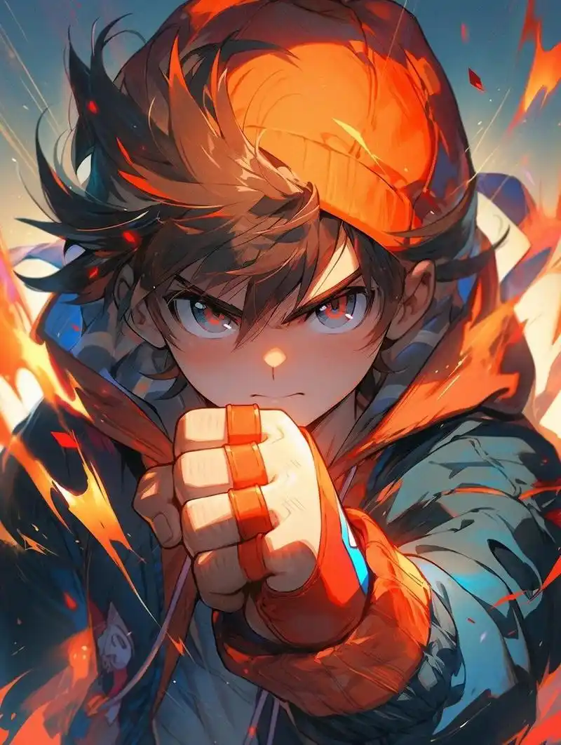 mj|火焰少年头像壁纸分享 附咒语 谁能拒绝一个敢玩火的少年呢?