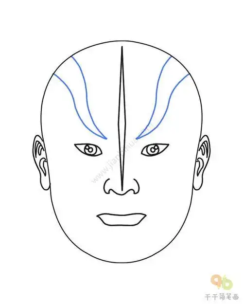 脸谱简笔画 脸谱简笔画图片大全