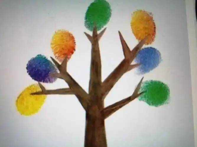 有趣的手指肚印画