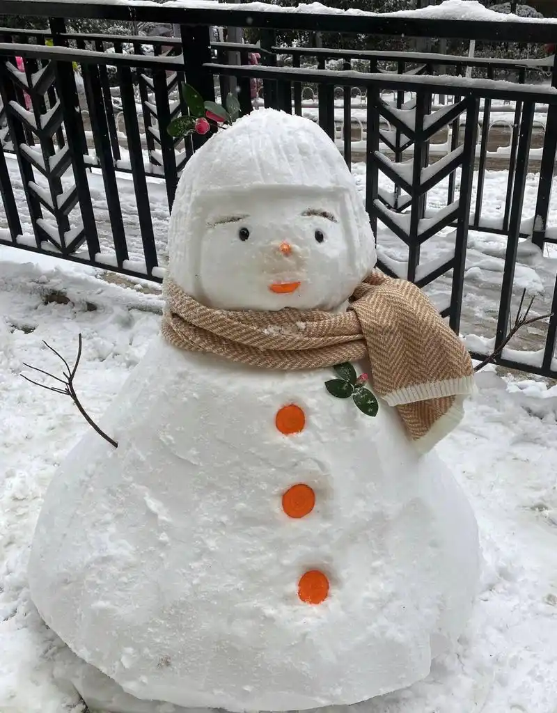 你堆的雪人怎么那么丑!高手说:堆雪人的诀窍是"随便堆"