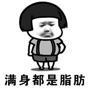 都说我太胖qq表情包 绿色版