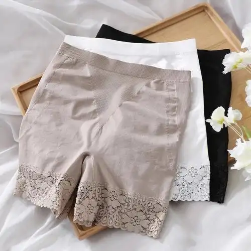 雕花镂空蕾丝边防走光安全裤