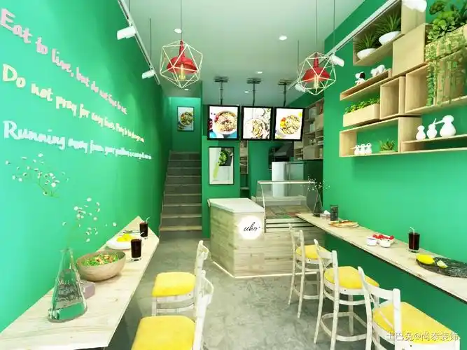 cheerme轻食沙拉店室内功能区功能区现代简约40m²设计图片赏析--土