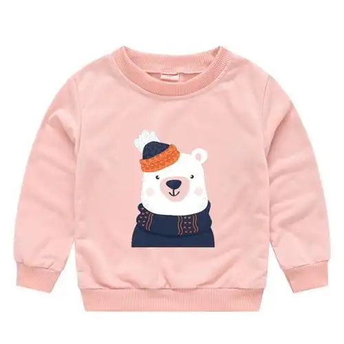 2020新款童装儿童过年红套头卫衣宝宝可爱卡通头像圆领打底衫上衣