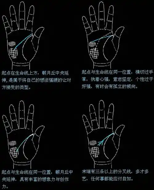 教你如何看智慧线手相智慧线图解大全
