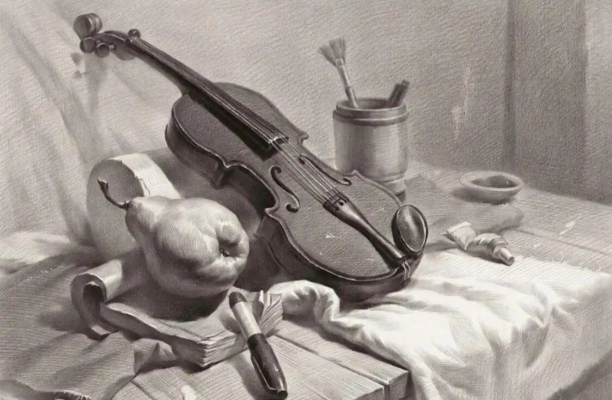 素描静物作画步骤和要点 【静物素描作画步骤和要点】 ①确定构图