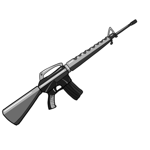 手绘枪图片大全