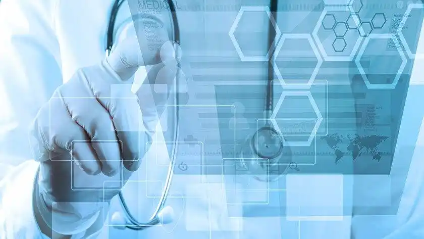 带有科技感的医疗医学ppt背景图片_ppt鱼模板网