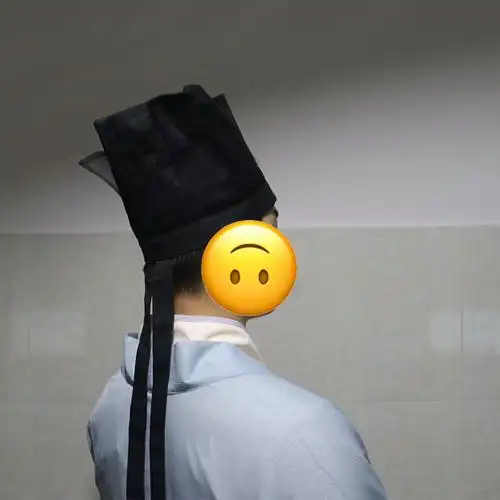 汉服帽子汉服首古装东坡黑色书生冠帽配饰帽子