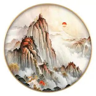 风水招财画靠山图