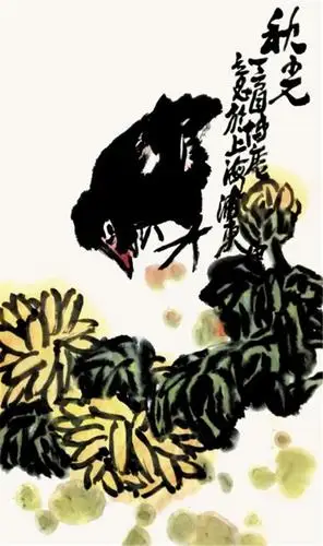 中国大写意花鸟画名家:田博庵