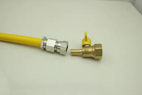 3分燃气管接头 灶具接头 插口接头 燃气波纹管铜接头图片_9