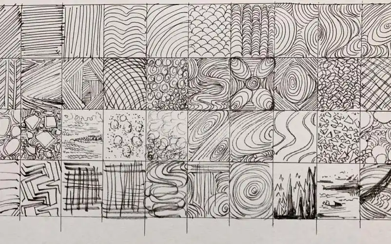 入门钢笔速写教程,直线与曲线的基本表现,线条组合练习方法(一)