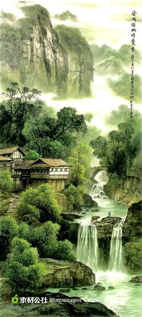 山水画艺术图片下载现在加入素材公社即可参与传素材送现金活动