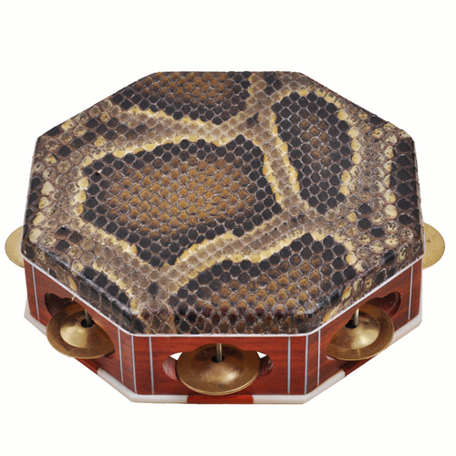 耀森手工制作传统民族乐器满族单鼓民间曲艺说唱红木八角手鼓手铃鼓