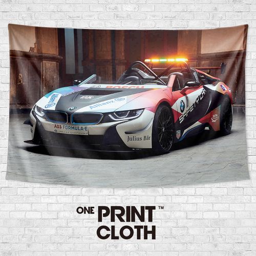 bmw宝马i8 roadster电动超级跑车周边墙布装饰背景布海报挂布挂毯