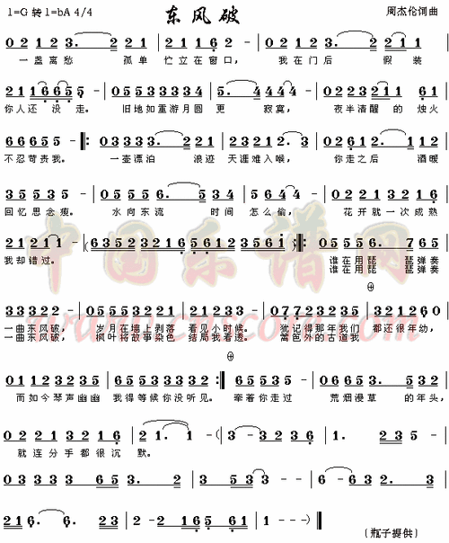 确定琵琶曲里没有东风破这支周董的"谁在用琵琶弹东风破",其实意思就