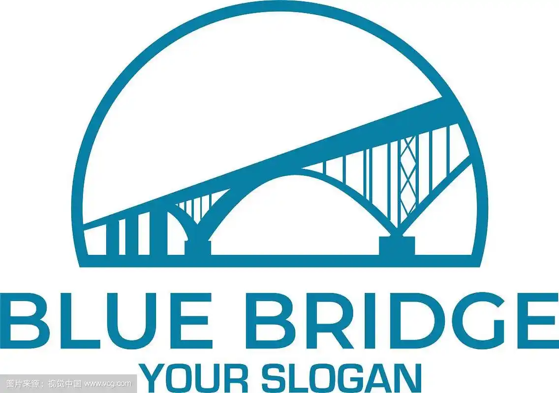 桥蓝标志设计