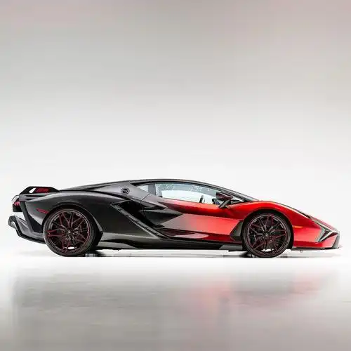 2021 年兰博基尼sián! 理想的外部碳纤维套件,外部采用rosso efe