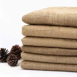 黄麻布加厚粗麻布料复古装饰环创幼儿园手工diy桌布亚麻袋老粗布